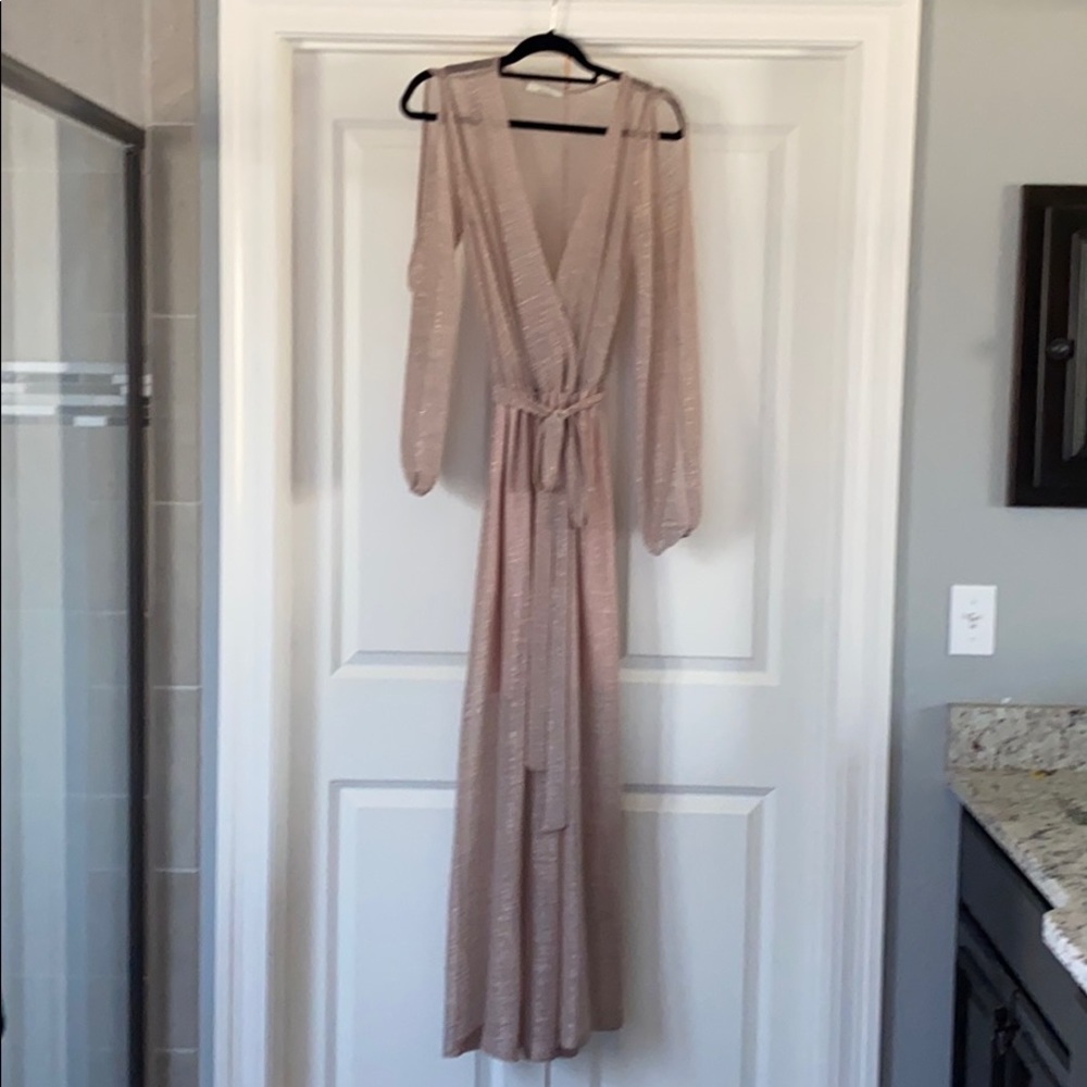 Rose gold maxi
